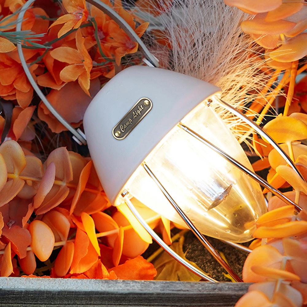 Retro Camping Light USB Rechargeable Campsite Light LED Tent Lamp Waterproof with 3 Light Modes Stepless Dimming for Camping Tent Fishing Courtyard