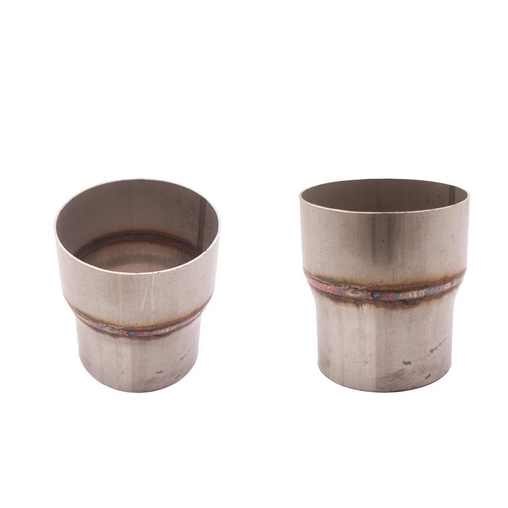 2 Pieces Mild Exhaust Pipe Reducer 3 Inch I.D. To 4 Inch O.D. Rustproof