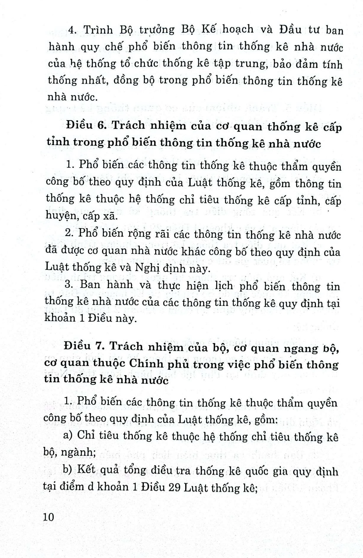 Các nghị định hướng dẫn thi hành Luật thống kê năm 2015