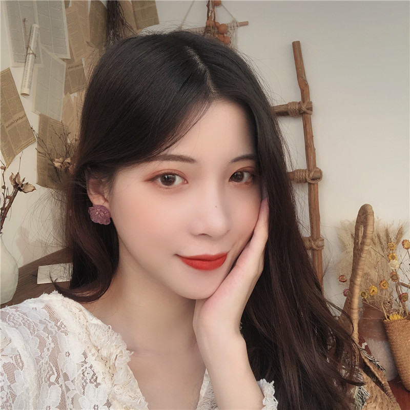 Hàng Quảng Châu - BÔNG TAI HOA HỒNG SIÊU CUTE - PK19025