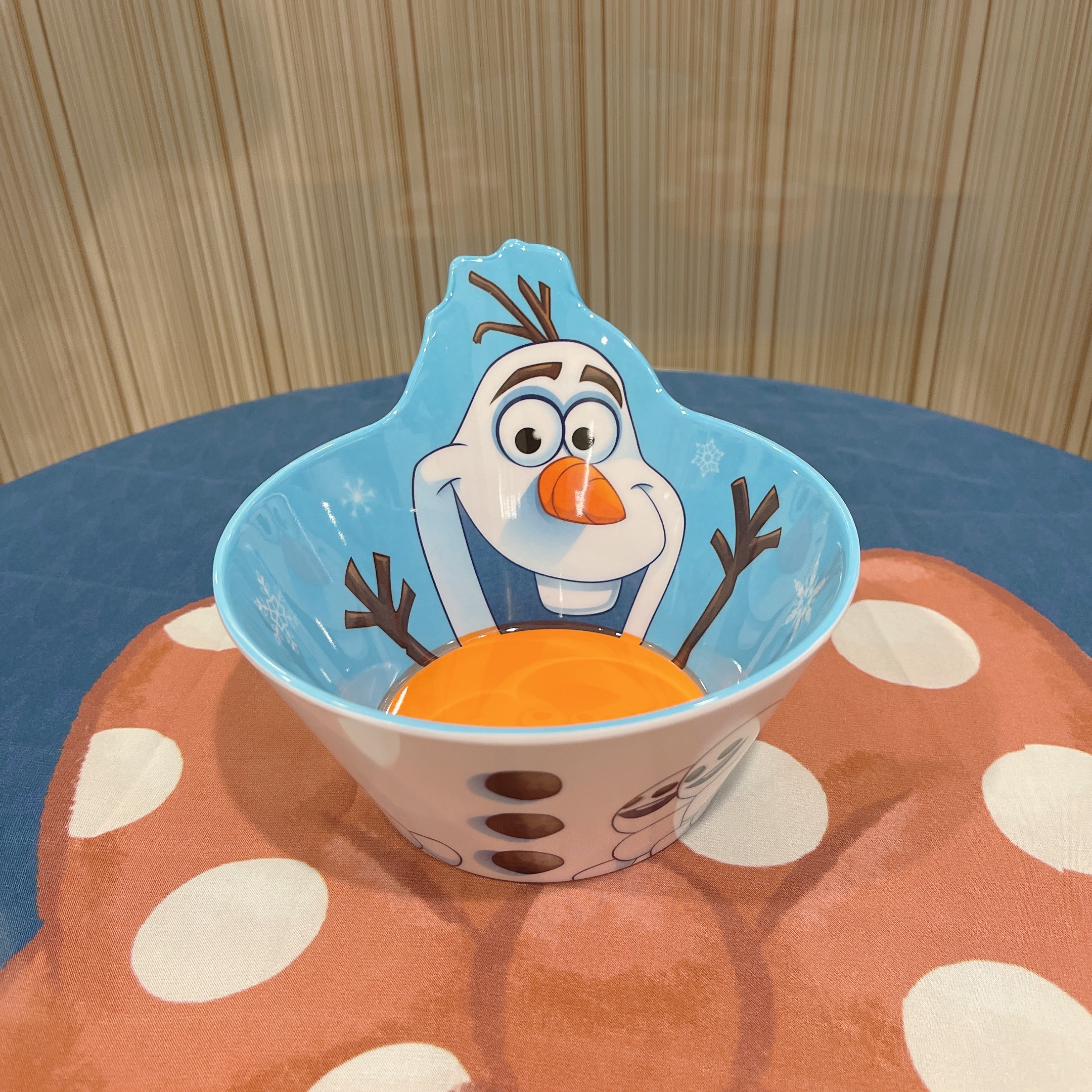 Chén ăn tô nhựa melamine hình Olaf người tuyết Disney nổi 3D cho trẻ em bé gái , trai - CHENOLAF