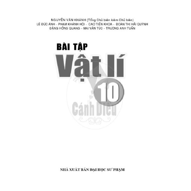 Bài Tập Vật Lí 10 - Cánh Diều