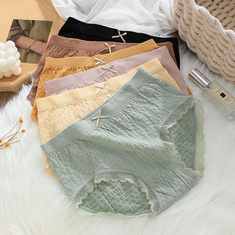 Quần lót nữ dệt kim cotton kháng khuẩn thoáng mát, quần chíp đính nơ xinh tôn vòng 3 gợi cảm thông hơi co giãn 4 chiều Zbra - ZQ1014