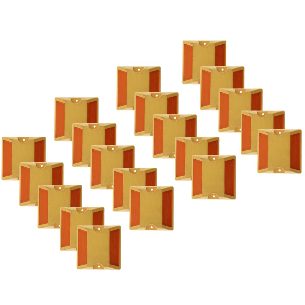 20x Thương Mại Mới Đường Quốc Lộ Mặt Đường Bút Phản Quang-2 Bên, Vàng