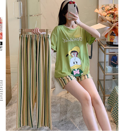 Bộ đồ ngủ, Đồ bộ dễ thương SET 3 CHI TIẾT HÀNG QUẢNG CHÂU CAO CẤP