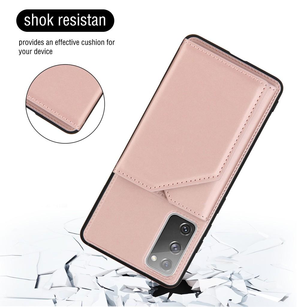 Ốp điện thoại ví da có ngăn đựng thẻ cho Samsung Galaxy Note20Ultra S20 FE S20 Ultra S20Plus S20+ M51Note10 Lite S10