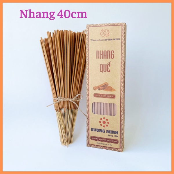 Hương nhang Quế Dương Minh nhang sạch 100% thành phần organic nhang hương thơm tự nhiên an toàn