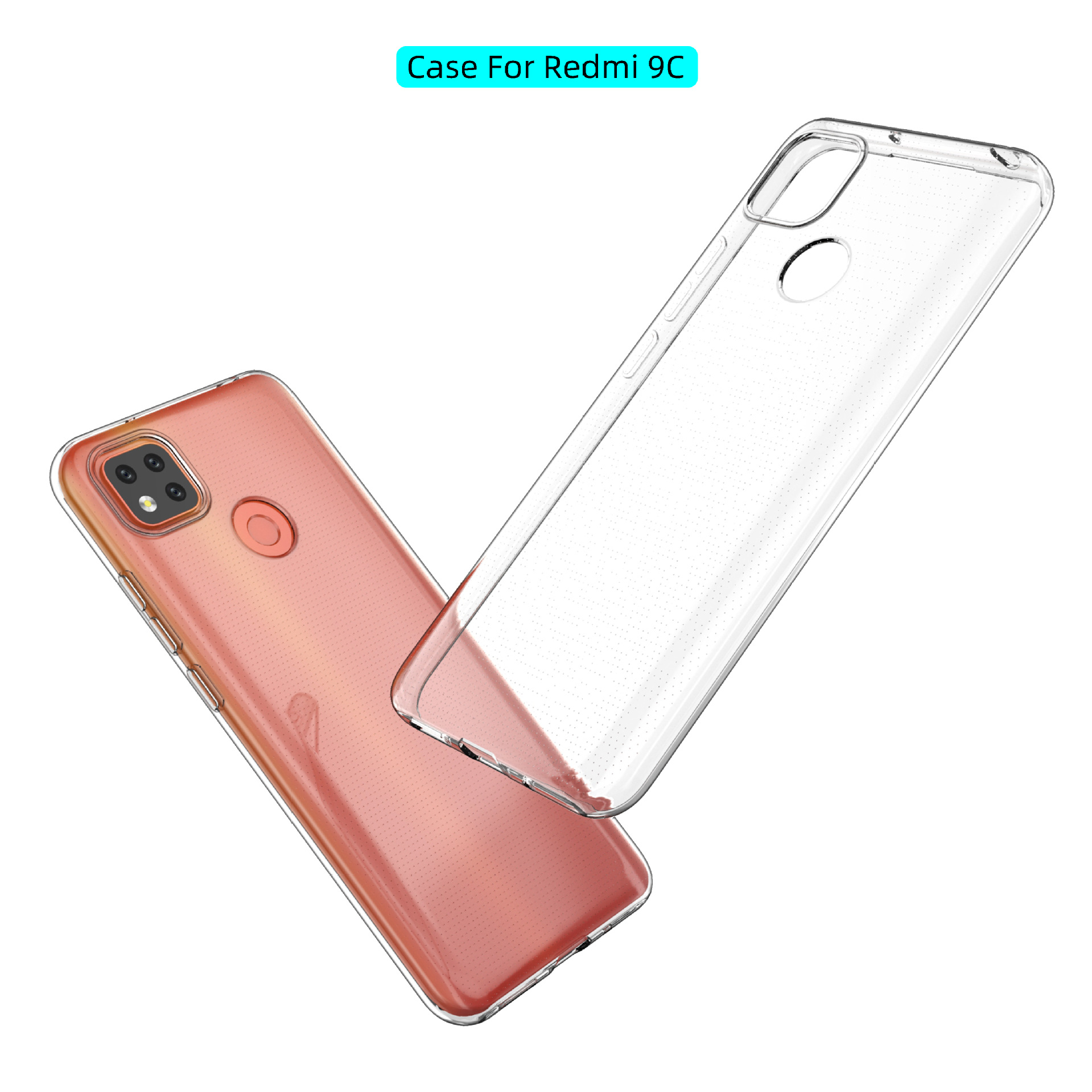 Ốp Lưng dẻo trong suốt cho Redmi 10A silicon trong suốt cao cấp A+