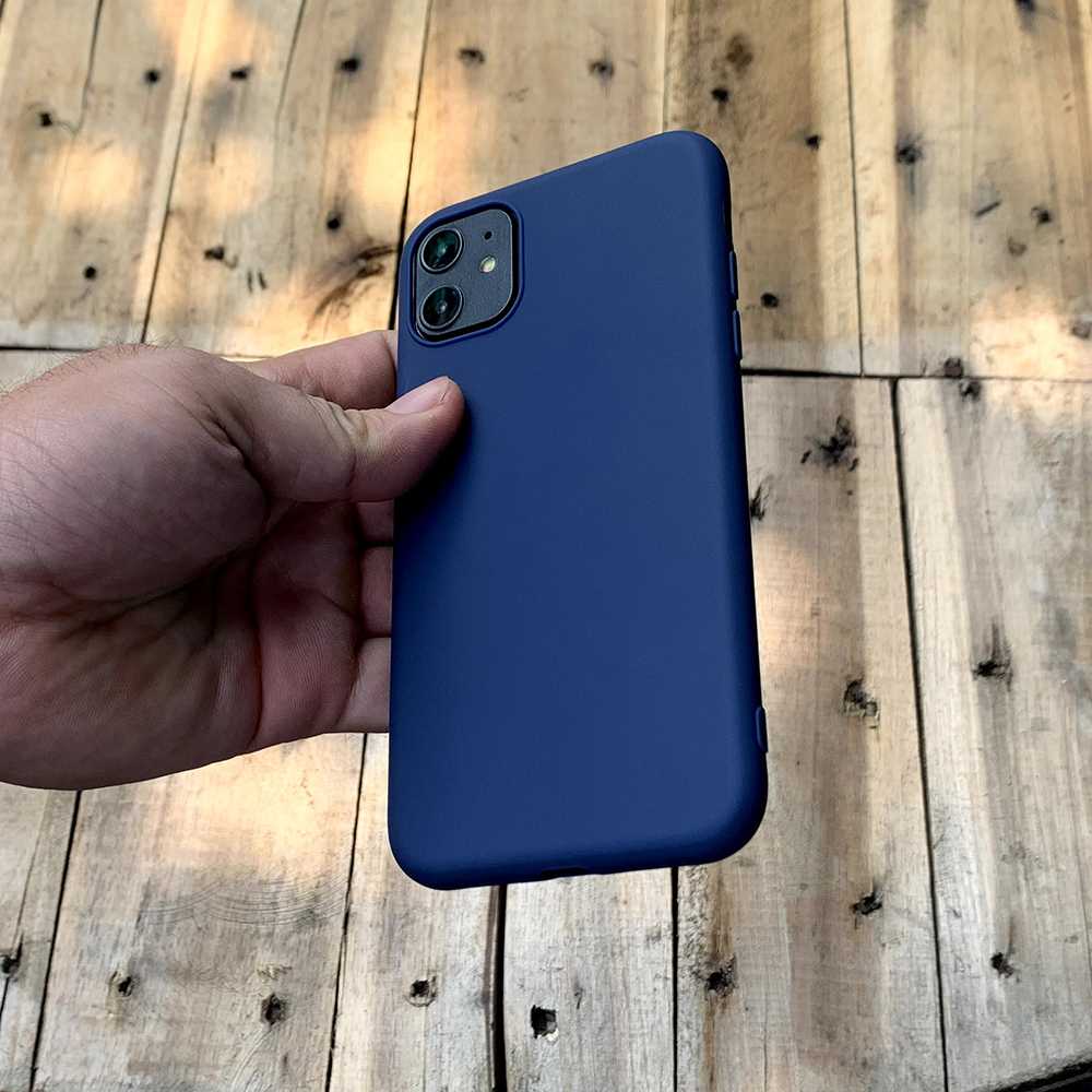 Ốp lưng dẻo mỏng màu xanh dương dành cho iPhone 11 - Hàng chính hãng