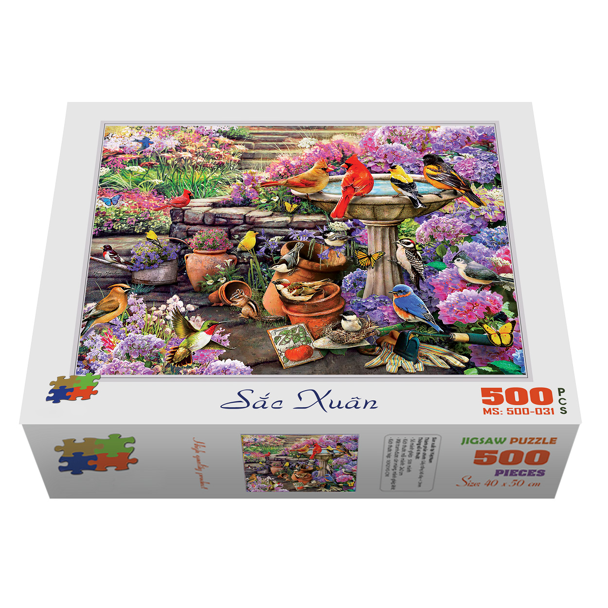 Bộ tranh xếp hình cao cấp 500 mảnh ghép – Sắc Xuân