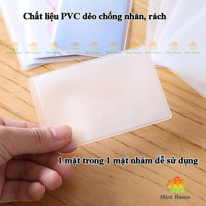 Combo 10 vỏ bọc thẻ CCCD , bao túi đựng thẻ sinh viên, atm, nhân viên, name card, card visit, CMND, căn cước công dân