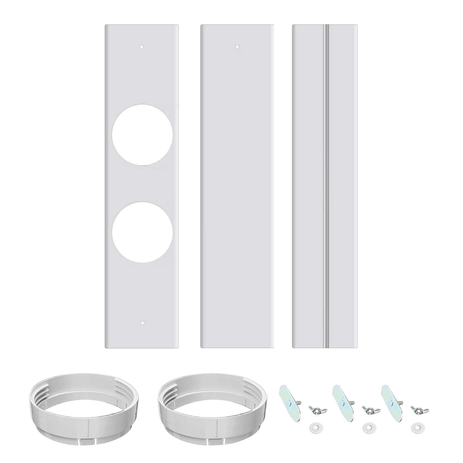 Portable Air Conditioner Window with Coupler for Exhaust Hose Universal