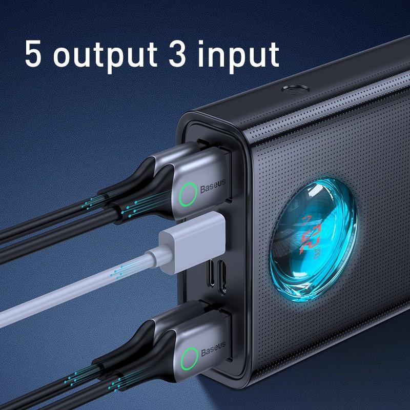 Pin sạc dự phòng đa dụng công suất cao Baseus Amblight Digital Display Quick Charge Power Bank 30.000mah - 65W -Hàng Chính Hãng