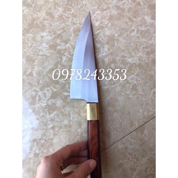 Dao lọc không gỉ cán cẩm khâu đồng