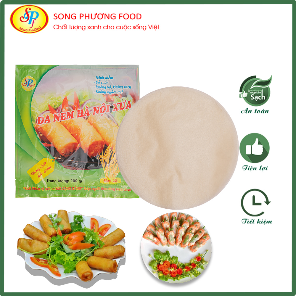 Bánh Đa Nem Đa năng Hà Nội Xưa (ăn sống/cuộn nem)- Hàng xuất khẩu Nhật- 200G