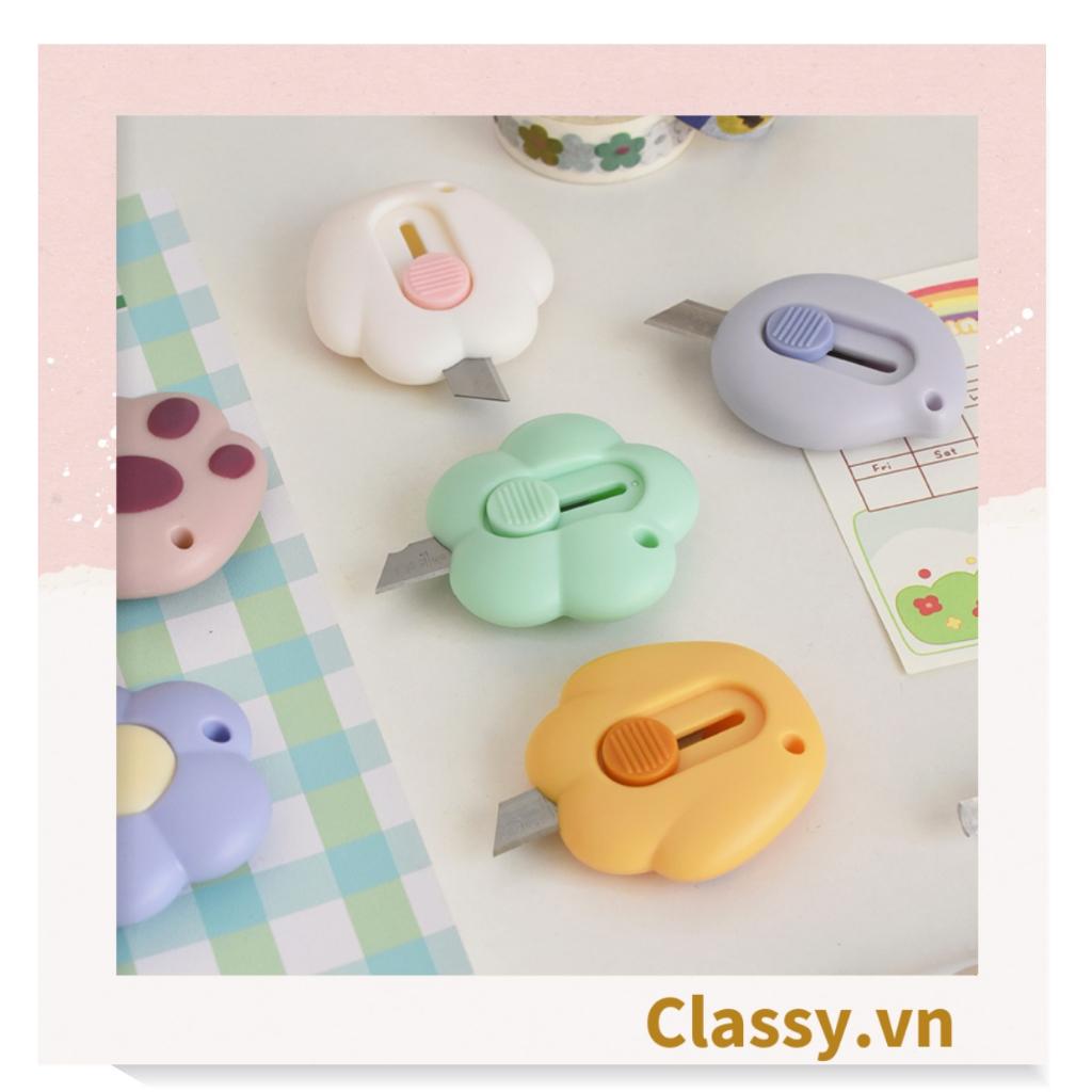 Dao rọc giấy Classy nhỏ gọn 5CM, hình bông hoa, con cún đáng yêu PK1227