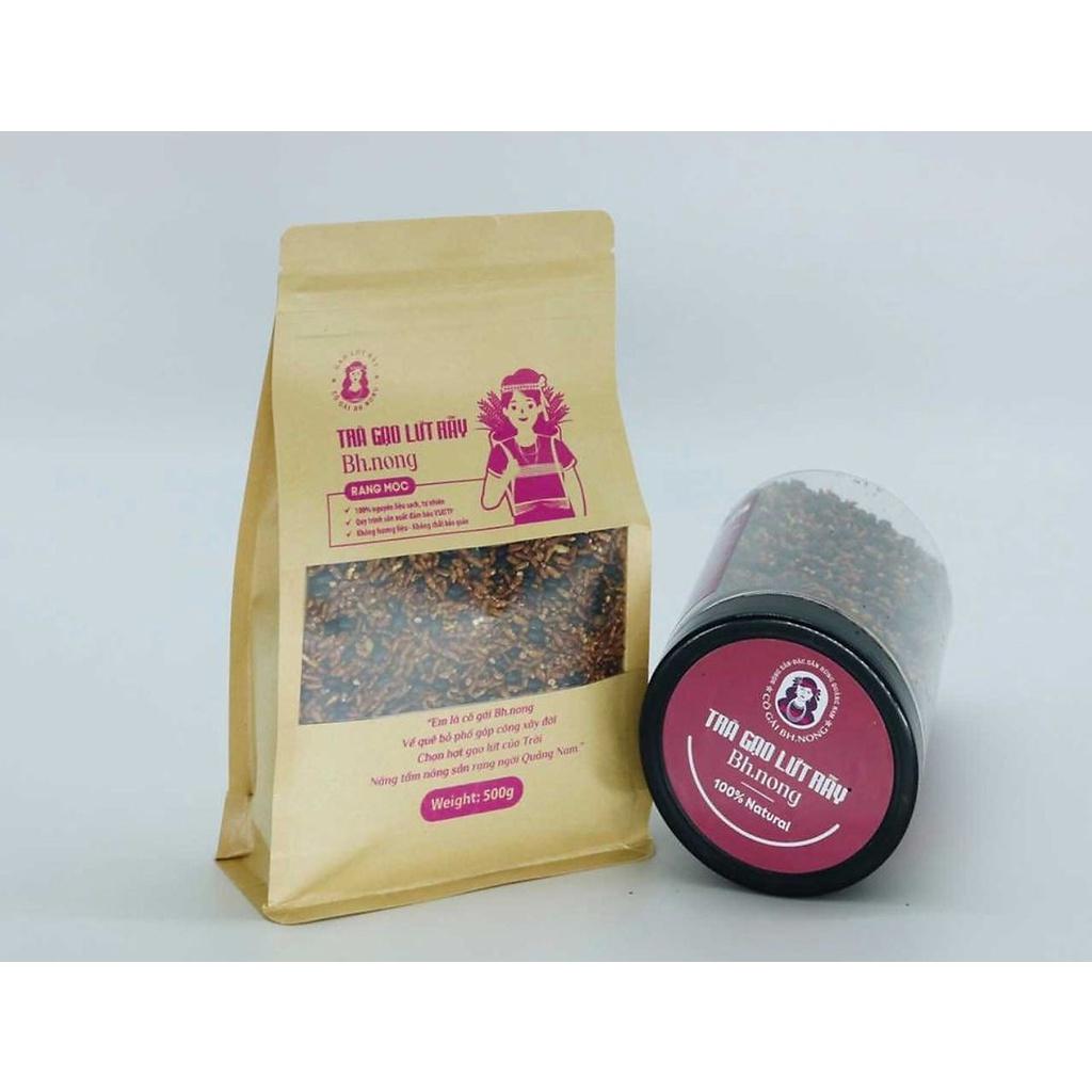 Trà gạo lứt rẫy Bhnong túi 500gr, thải độc tốt cho sức khỏe, giữ dáng, đẹp da