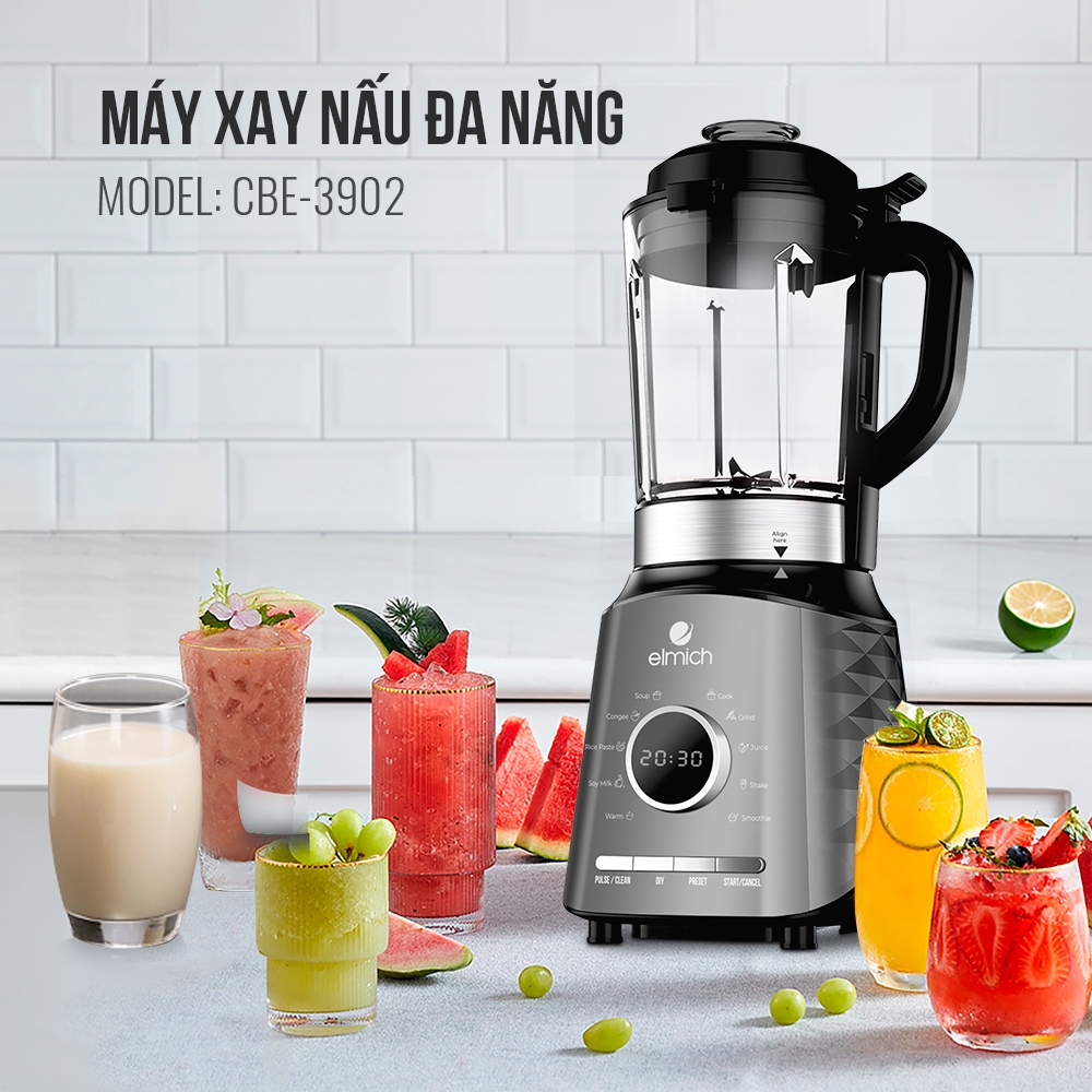 Máy làm sữa hạt Elmich CBE-3902-Hàng chính hãng