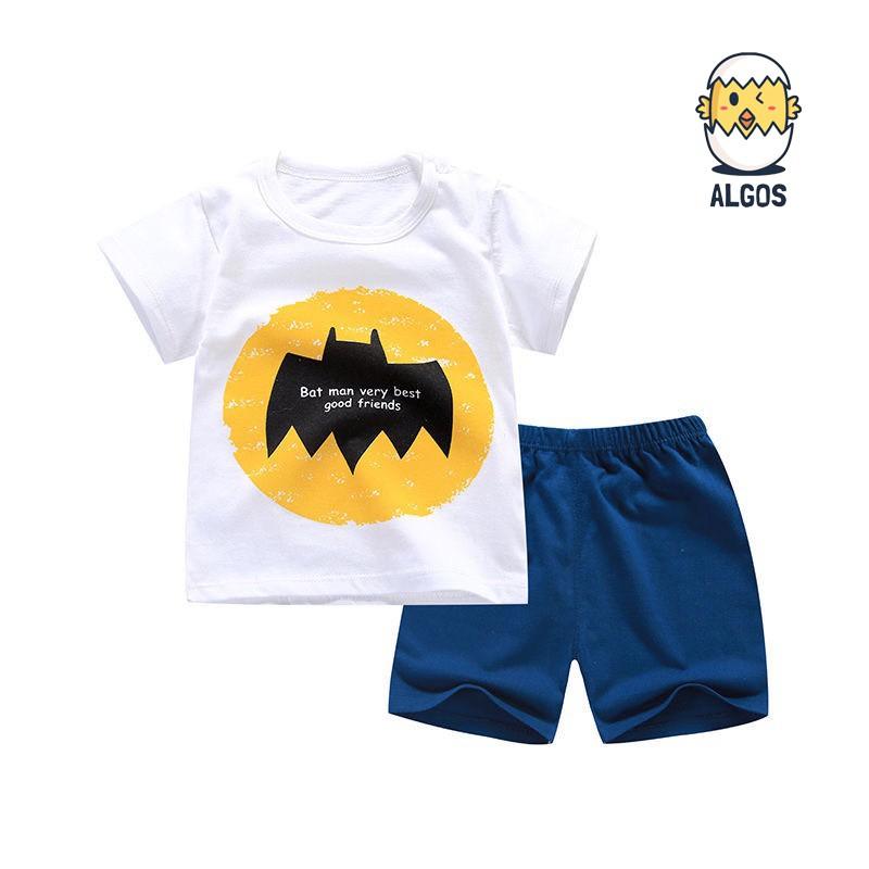 [Mua 1 bộ TẶNG 1 món trang sức bất kỳ] Bộ Batman Cotton 100% thoáng mát thấm hút mồ hôi an toàn cho bé 