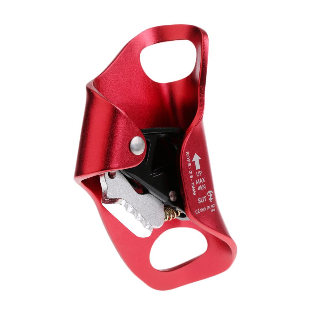 Climbing Chest Ascender Abdominal Vertical Rope Climbing Fall Protection Red
