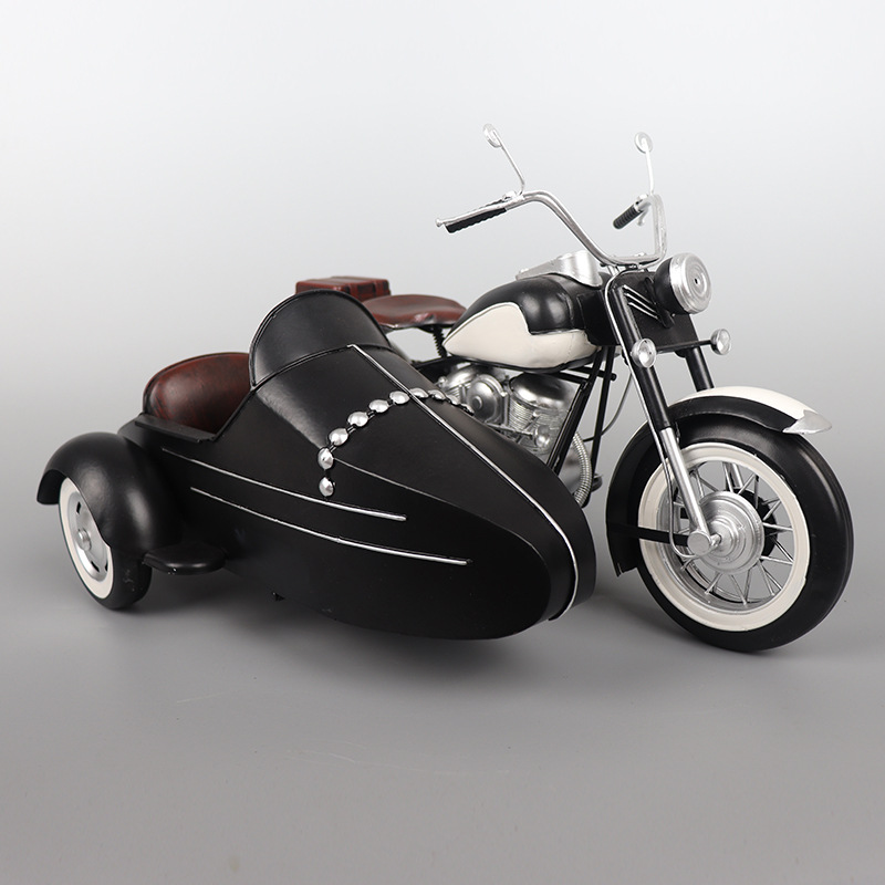 Mô Hình Xe Sidecar Retro - Trang Trí Vintage