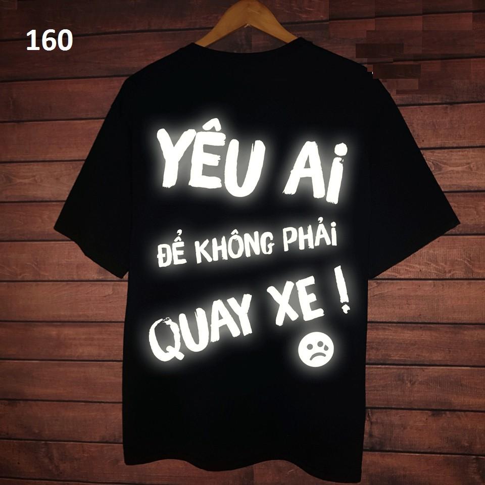 Áo thun Unisex phản quang Form rộng vải dày mịn