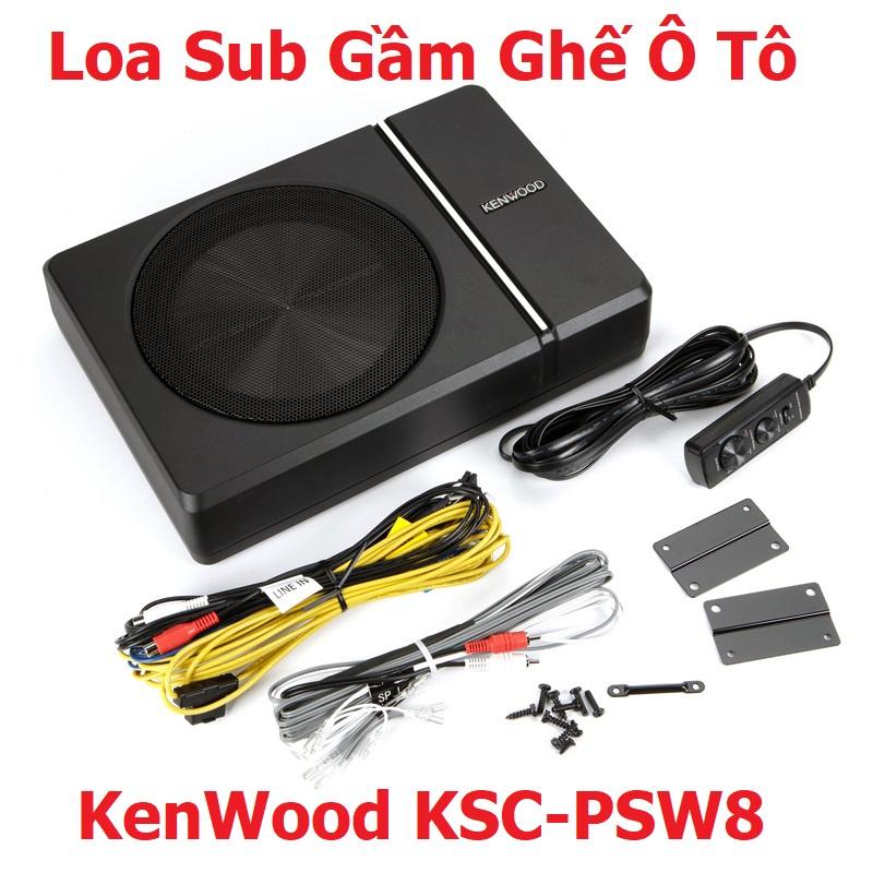 Loa Sub Gầm Ghế KENWOOD KSC-PSW8 - Loa Siêu Trầm Công Suất 250W Cực Khoẻ Dùng Cho Ô Tô Xe Hơi