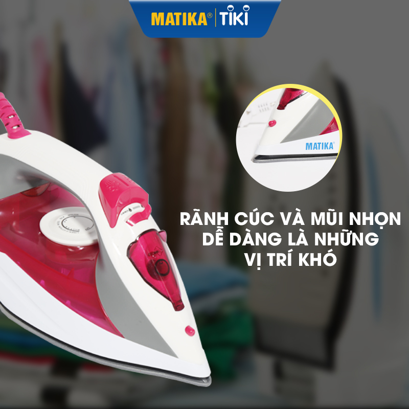 Bàn Là Hơi Nước MATIKA Cầm Tay MTK-2916 - Hàng chính hãng