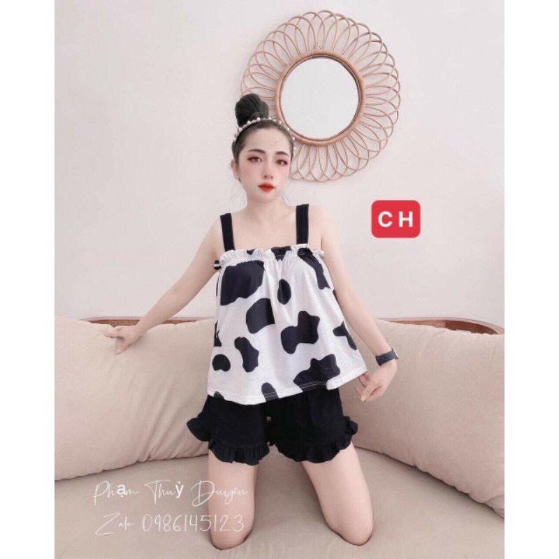 Áo 2 dây nữ bò sữa siêu xinh xắn
