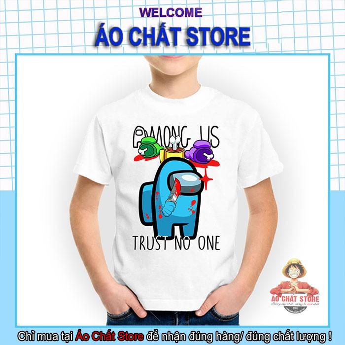 Áo thun bé trai hình Among Us đẹp | Áo Among Us mẫu mới vải đẹp AU02