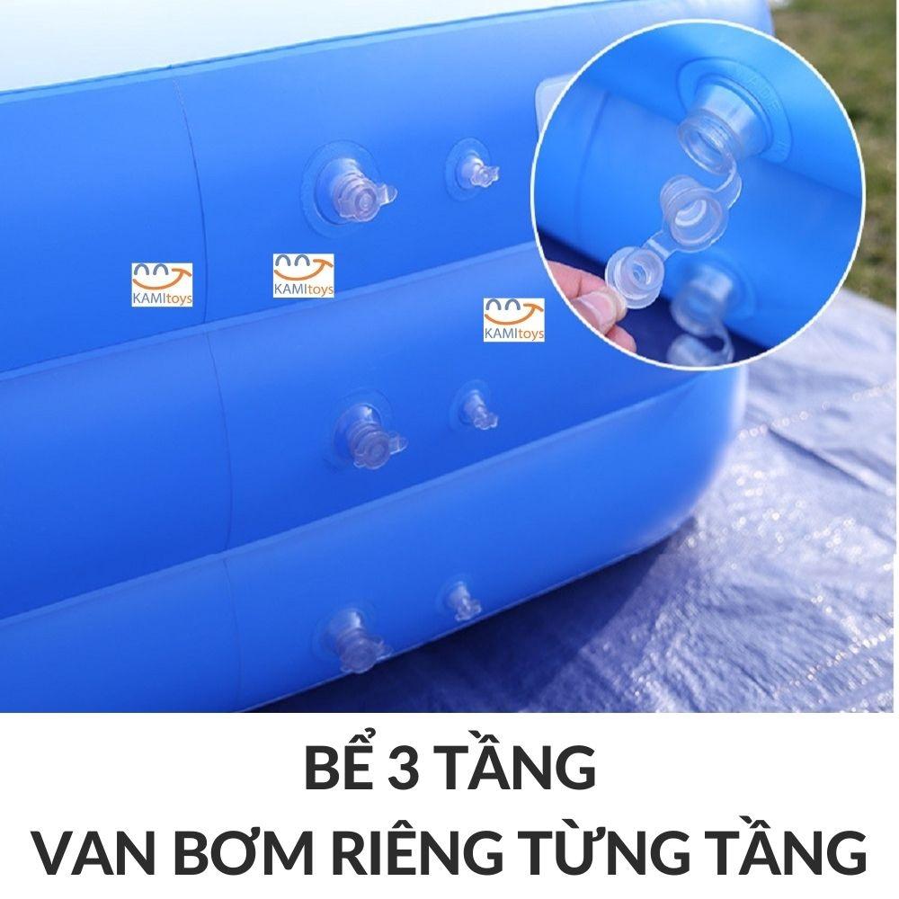 Bể bơi phao cỡ lớn khổng lồ cỡ 3m, 2.6m, Bể bơi phao AS-2m6 3 tầng Siêu to