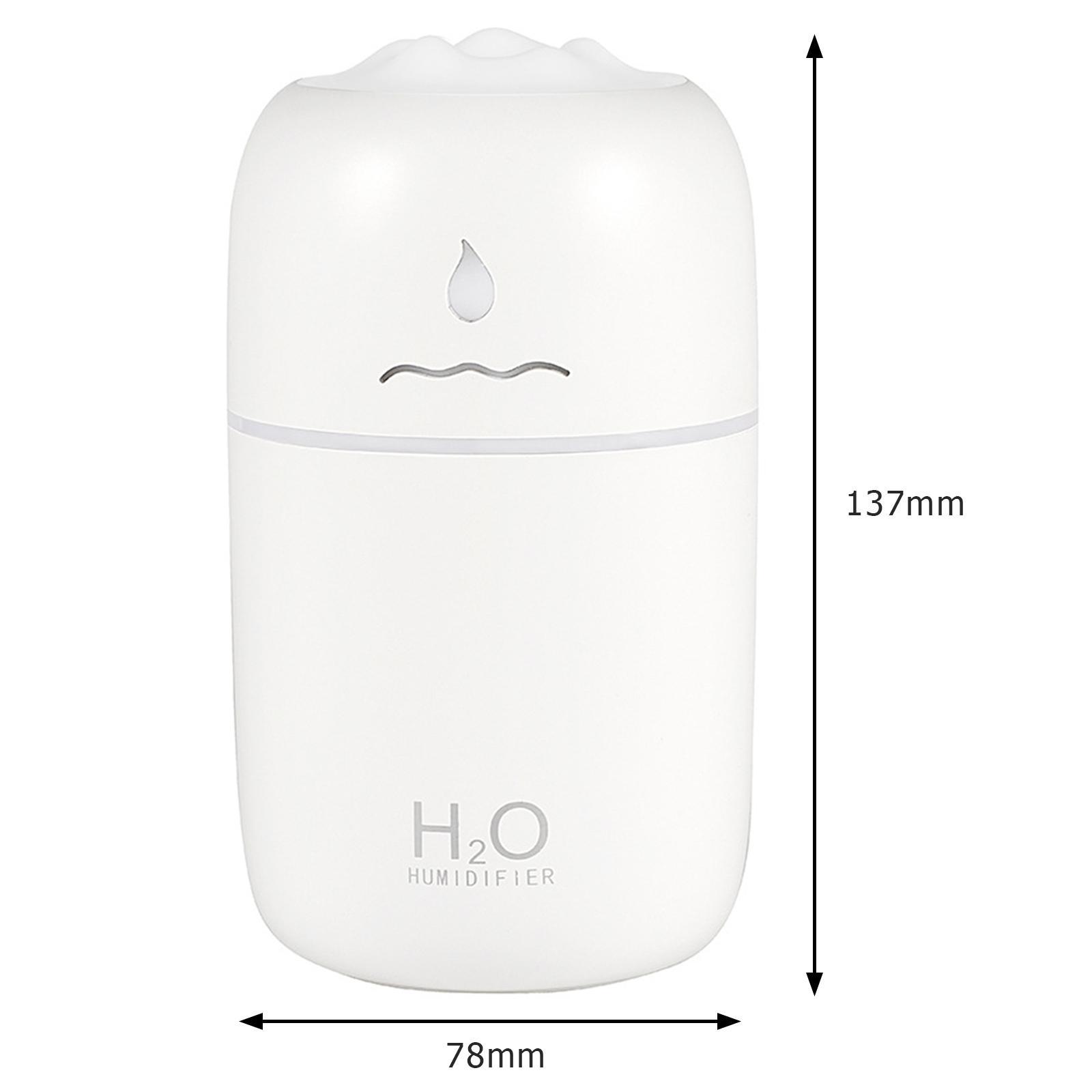 280ml Large Capacity Air Humidifier LED Night Light Diffuser Kitchen