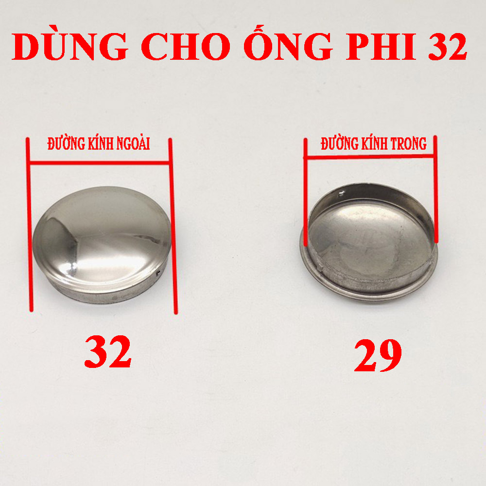 Đầu chụp Kibath ống tròn, dùng cho nhiều kích thước Inox 304