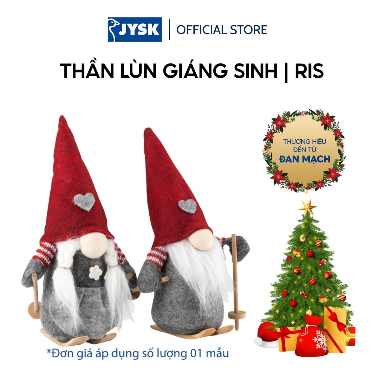 Thần lùn giáng sinh | JYSK Ris | polyester/cát | nhiều màu | R10xD9xC23cm