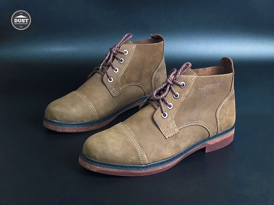 Giày nam da bò sáp ngựa điên caoc ổ redwing desert boots