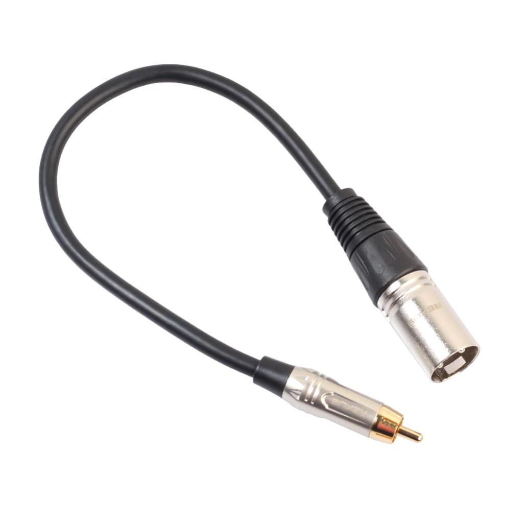 RCA Male to XLR Male Audio Mic Cable Patch Microphone Cord Parts