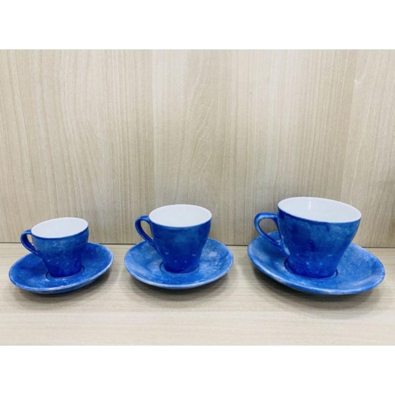 Bộ cốc tách cafe dáng Italia men vân đá độc lạ đủ màu đủ dung tích Gốm sứ bát tràng