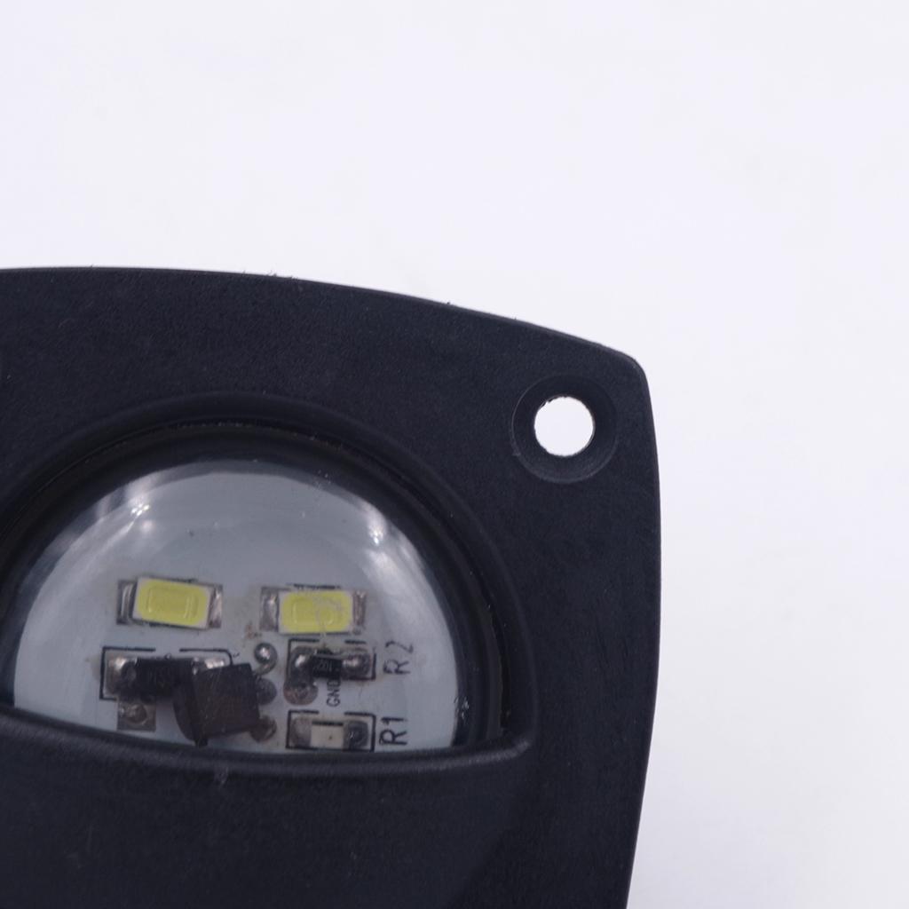 3X Marine/Boat LED Companion Way Courtesy Accent LED White Light Black Bezel