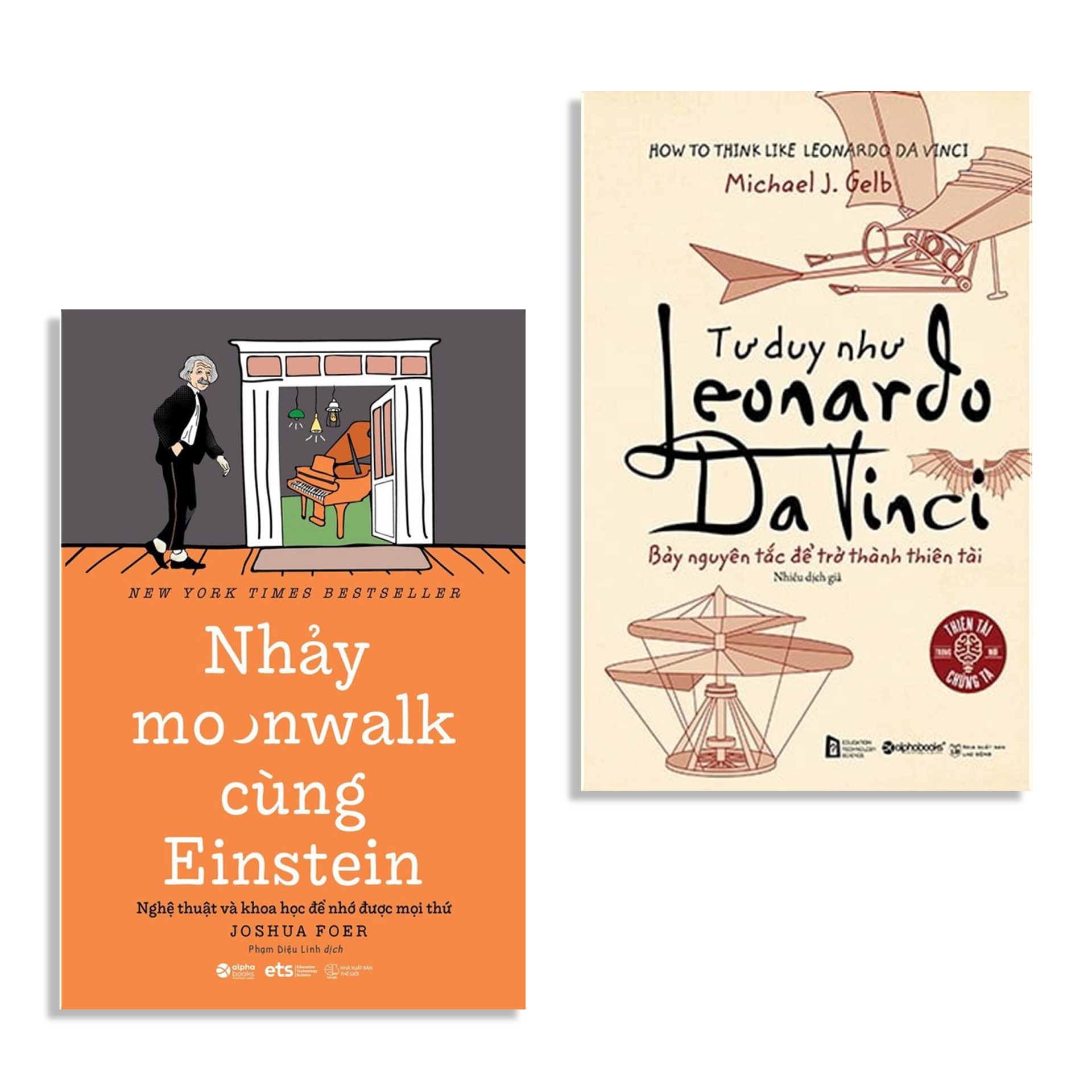 Combo Sách : Nhảy Moonwalk Cùng Einstein + Tư Duy Như Leonardo Da Vinci