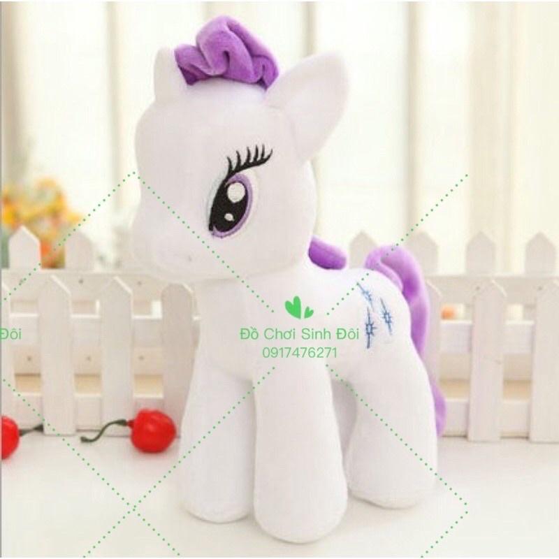 Thú bông ngựa pony 28cm - combo 6 con