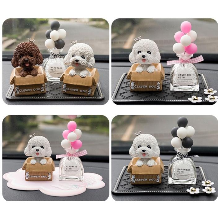 Set cún ngồi giỏ hàng loại 1 trang trí taplo ô tô, làm quà tặng cực sang- Hoàng Đông shop