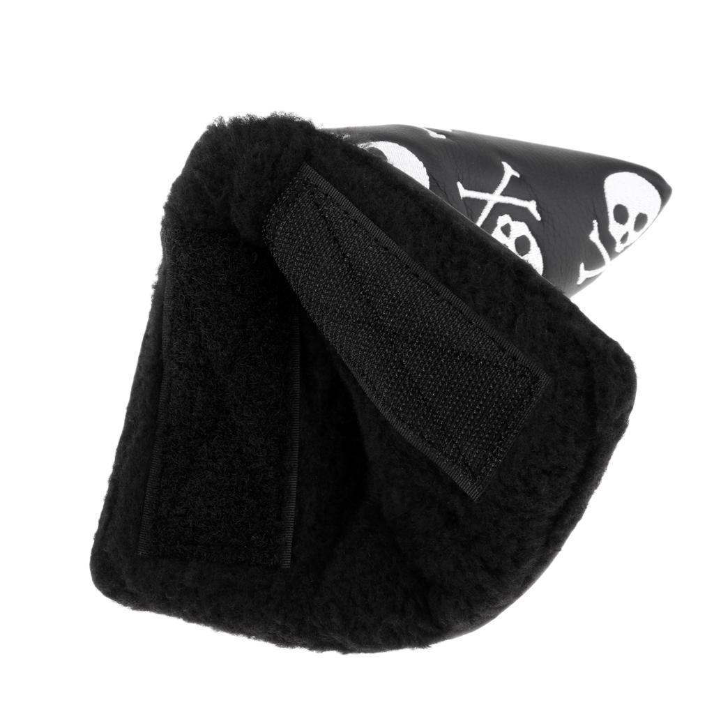 2x PU Leather Golf Putter Head Cover