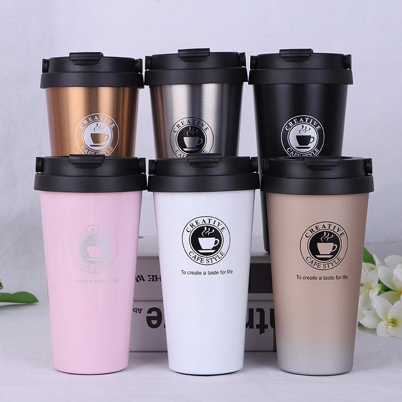 Bình Giữ Nhiệt - Ly Giữ Nhiệt Coffee House Cầm Tay, Chất Liệu Inox304 Chống Gỉ, Kiểu Dáng Sang Trọng, HotTrend