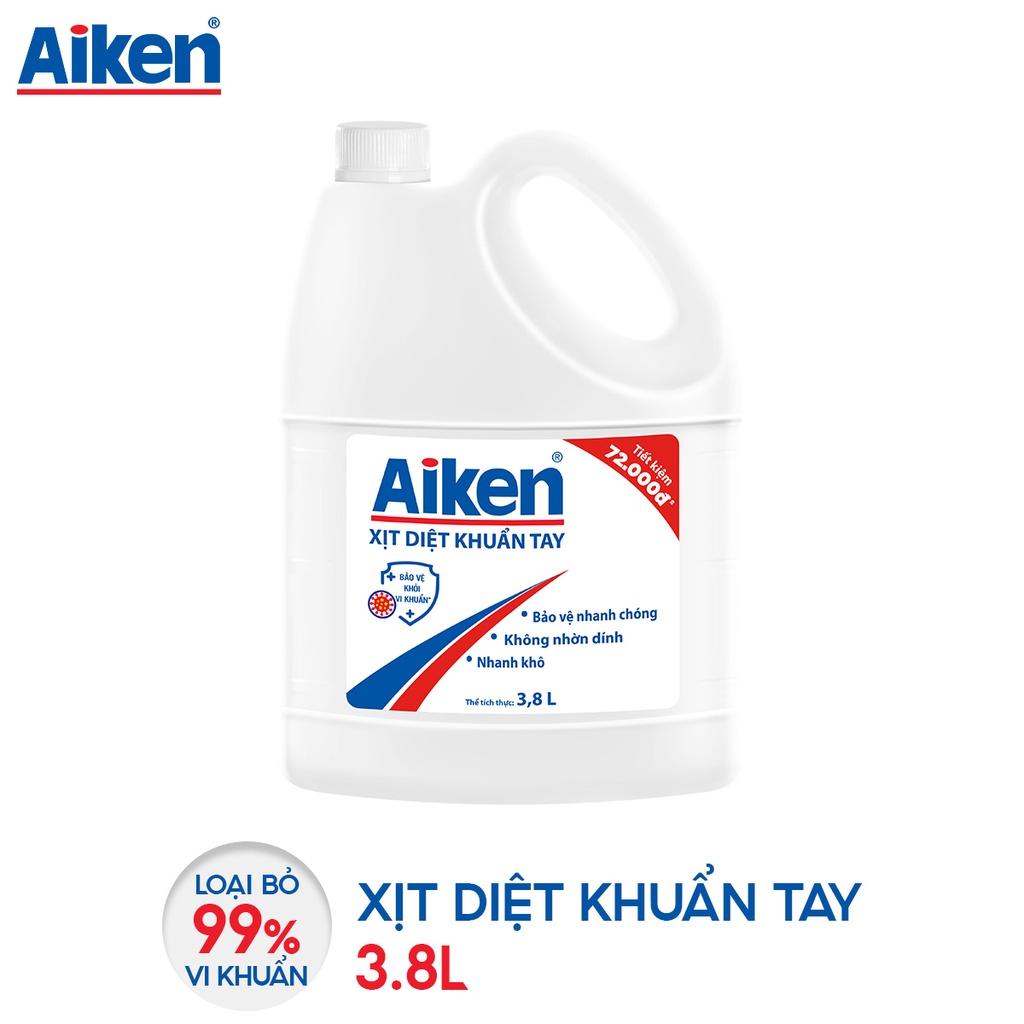 Nước diệt khuẩn tay Aiken 3.8L