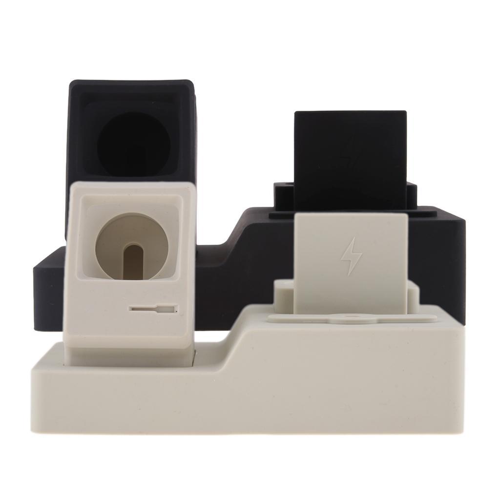 3 In 1 Silicone Charger Stand Charging Dock Station for  Devices