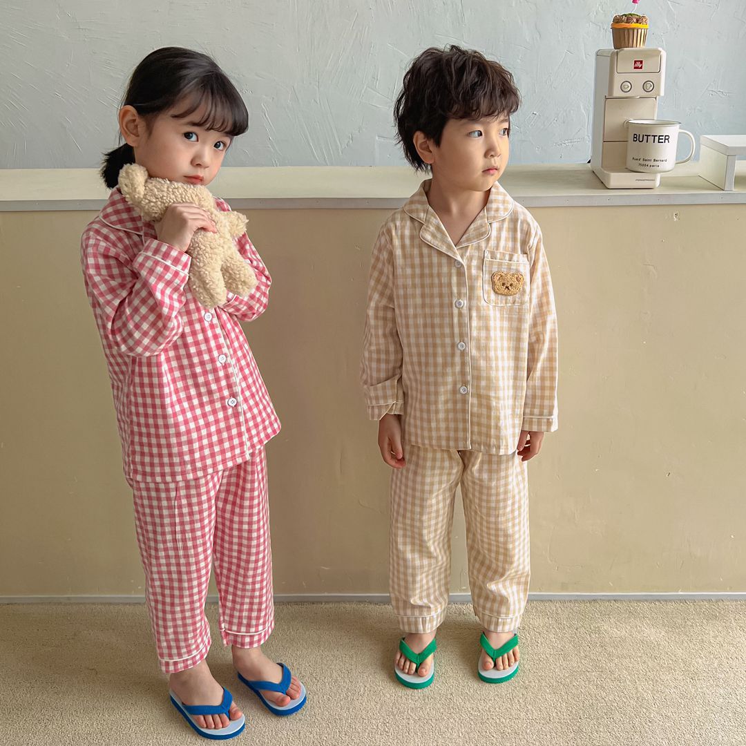 [8-40KG] Bộ Ngủ Pijama Phong Cách Hàn Quốc Cho Bé Trai, Bé Gái - Chất Liệu Kate Thái Mát Lạnh Mặc Mùa Hè Siêu Mát Cực Thích - Đồ Ngủ Cho Bé/ Đồ Mặc Nhà Cho Bé TenKids Store