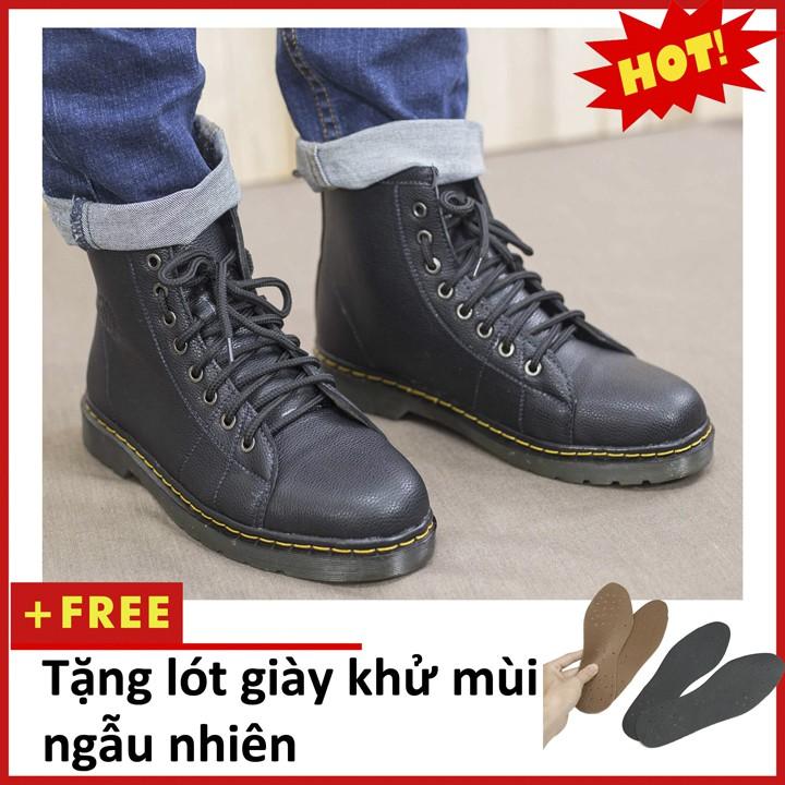 Giày Boot Nam Cao Cổ Màu Đen Đế Khâu Cực Chắc Chắn Và Phong Cách - M89(L