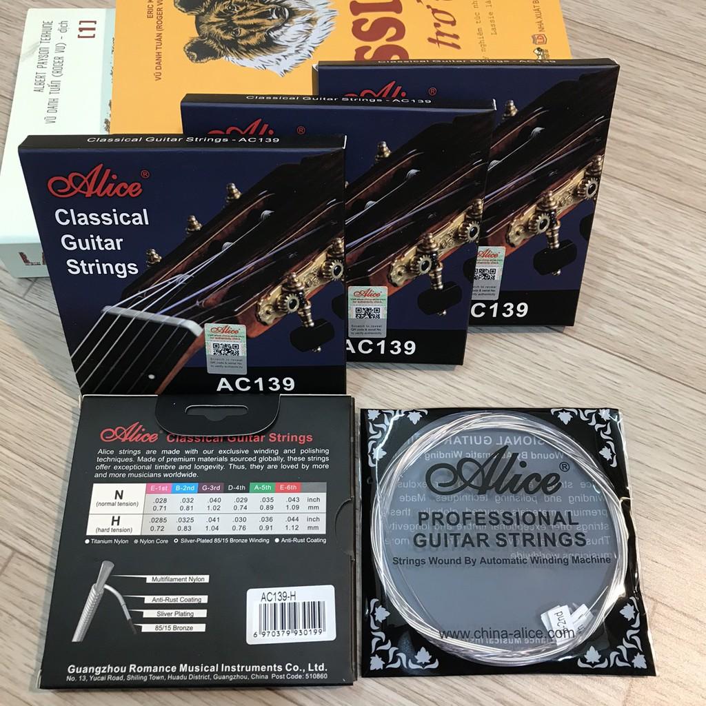 AC139 Classical Guitar String Set, Bộ dây guitar nylon cao cấp Alice AC139