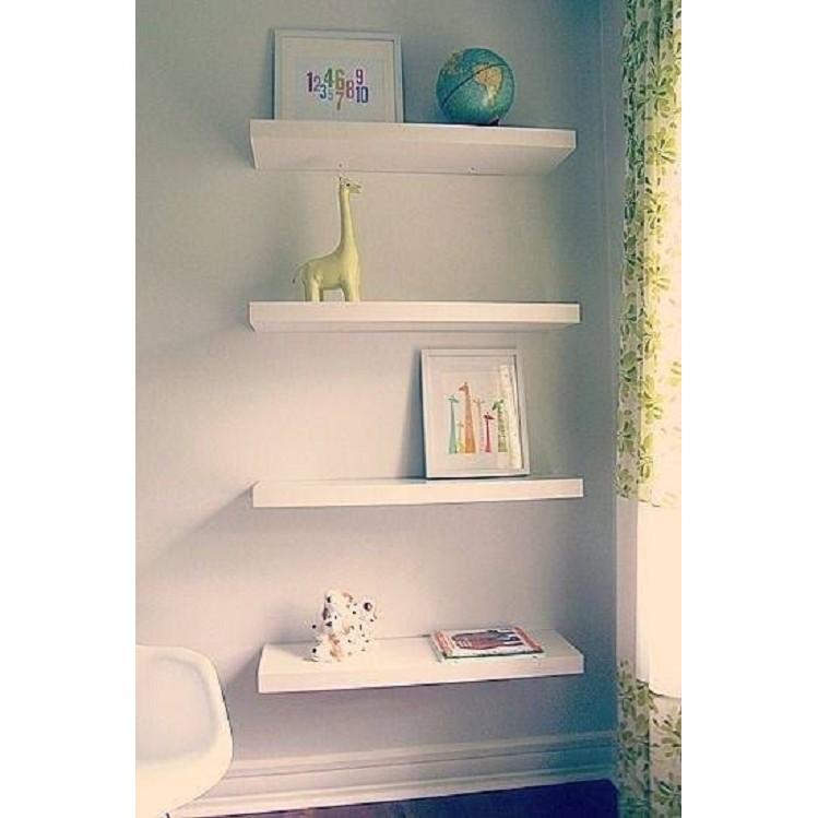 Kệ gỗ treo tường 4 thanh ngang 1,2m x sâu 20cm