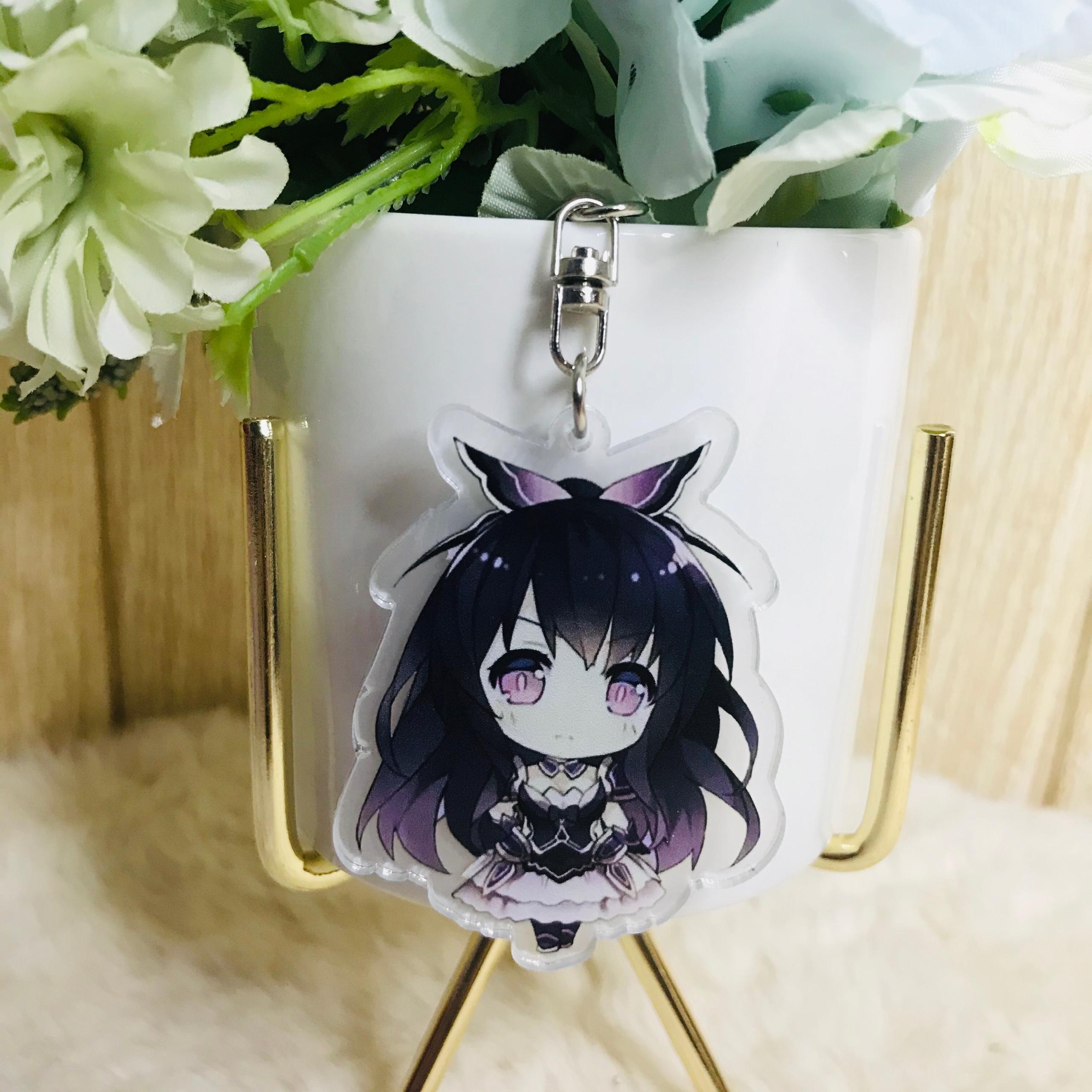 Móc khóa mica trong Date A Live quà tặng xinh xắn dễ thương chibi anime tặng thẻ Vcone